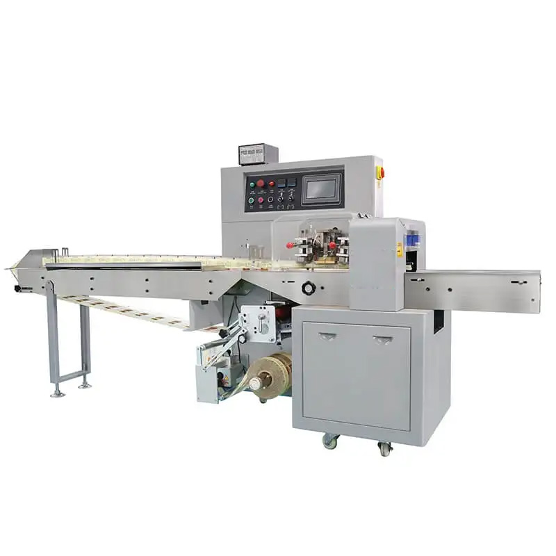 Flow Wrap Packing Machine With Pulling Film From End