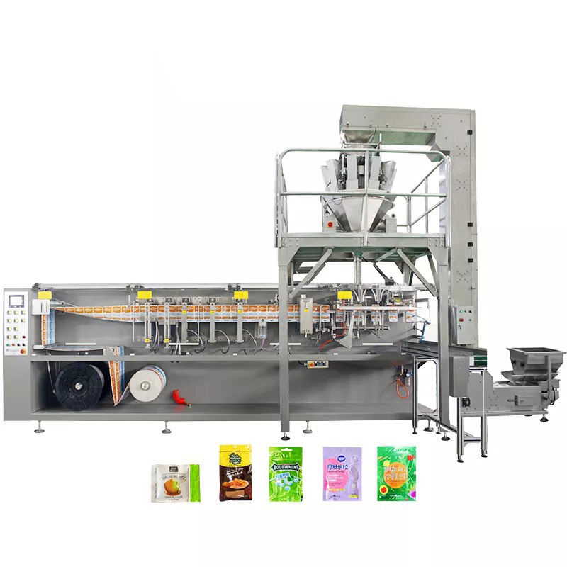 Zipper Flat Bag Form Fill And Seal Packaging Machine